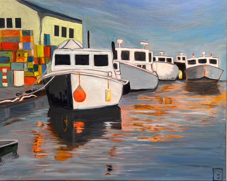 Janice Siegle Fine Art "Portland Fleet" - The Studio at Two Chimneys Farm